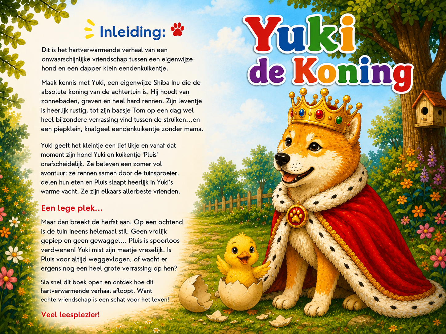 Inleiding van Yuki en de kleine gele Pluis