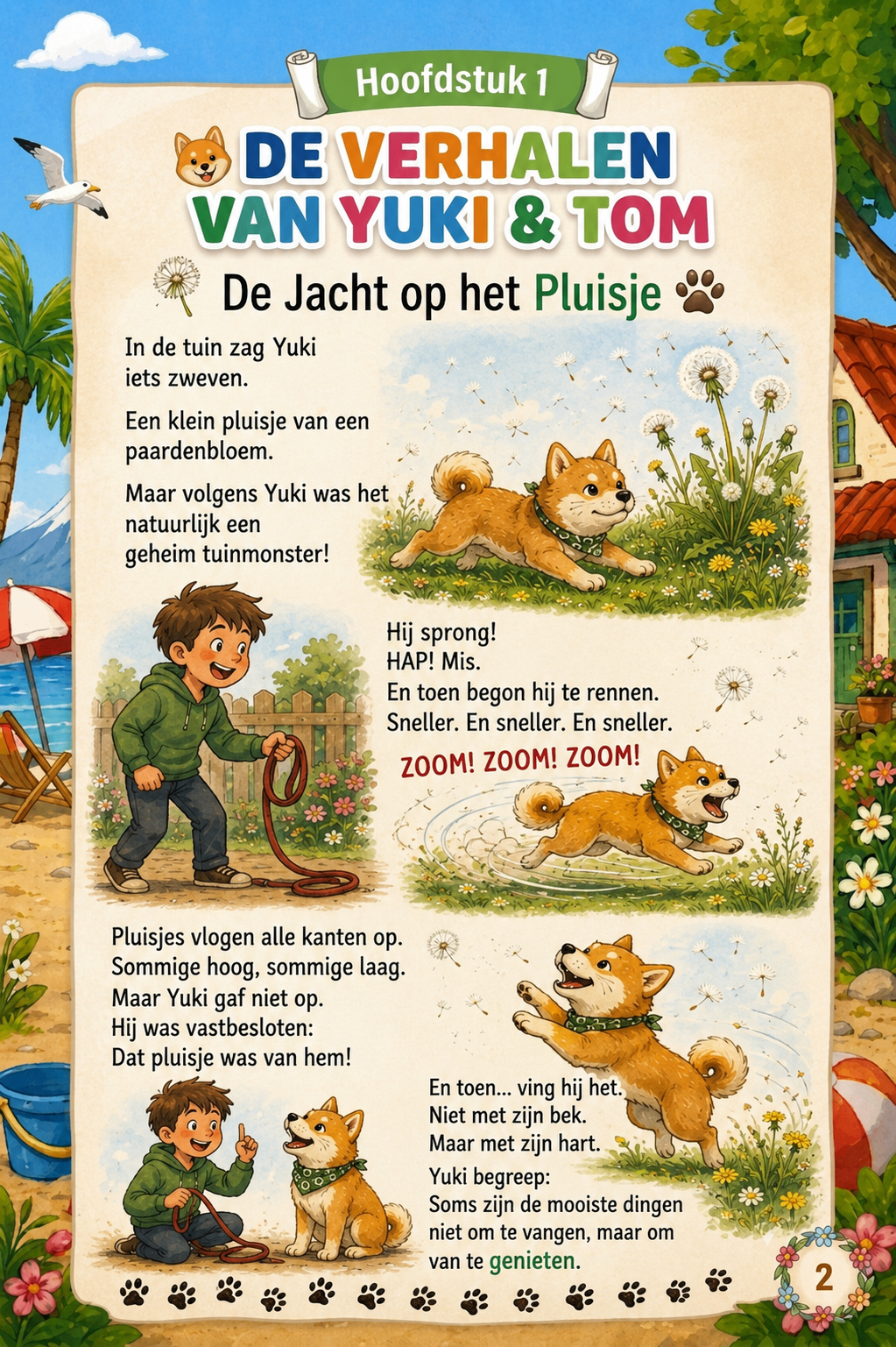 Vakantie doeboek: verhaal 'De Jacht op het Pluisje' met Yuki en Tom