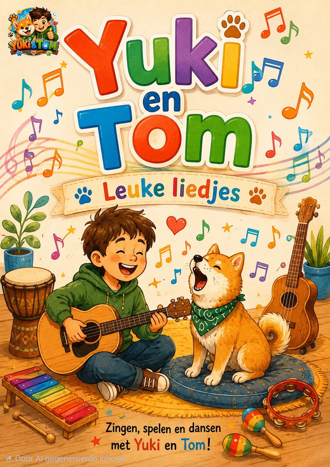 Yuki en Tom leuke liedjes boek