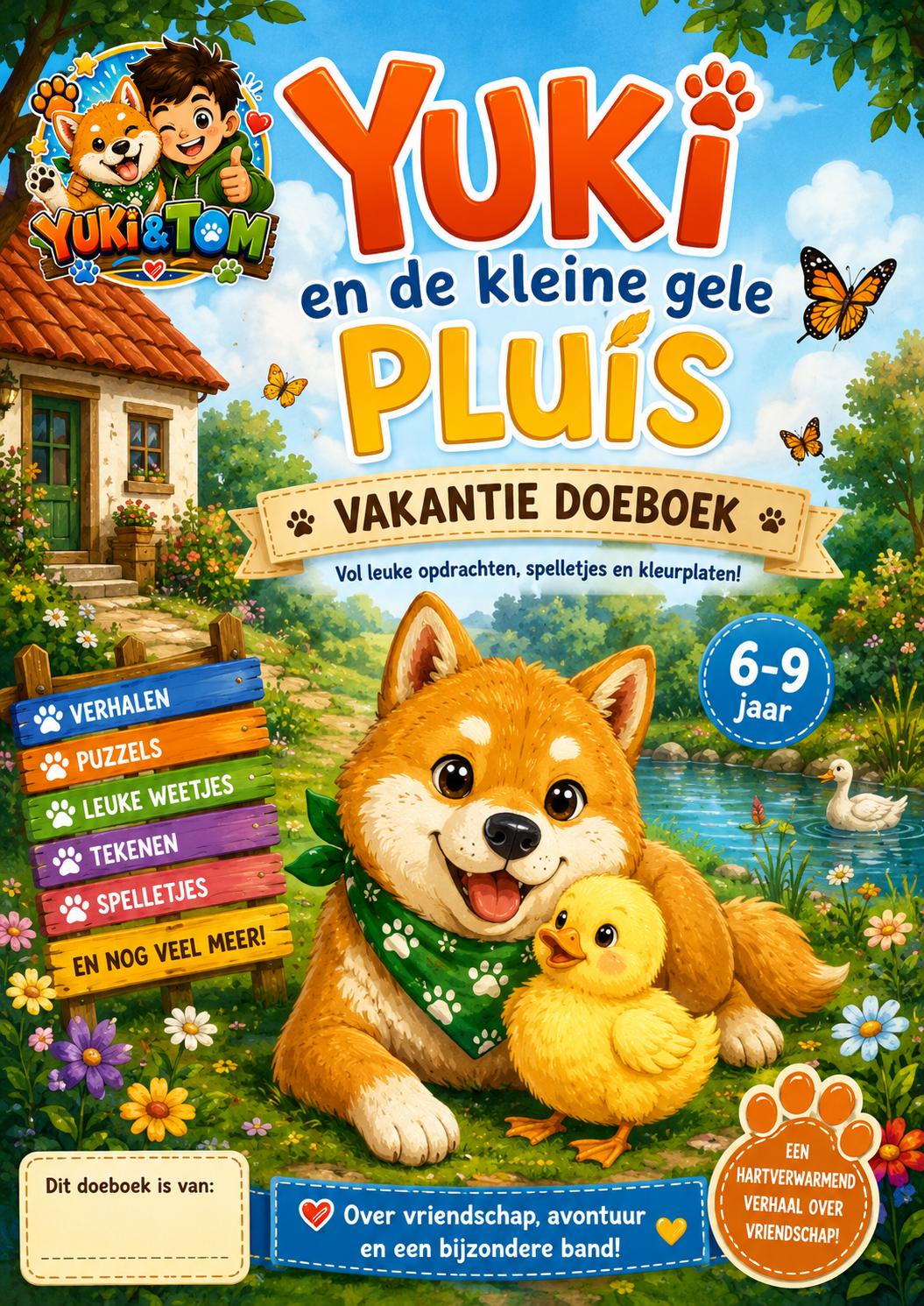 Vakantie doeboek Yuki en de kleine gele Pluis